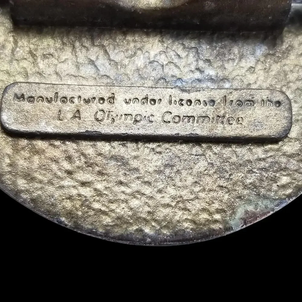Vintage Belt Buckle Games Of The‎ XXIIIrd Olympiad Los Angeles 1984 By Sanchez